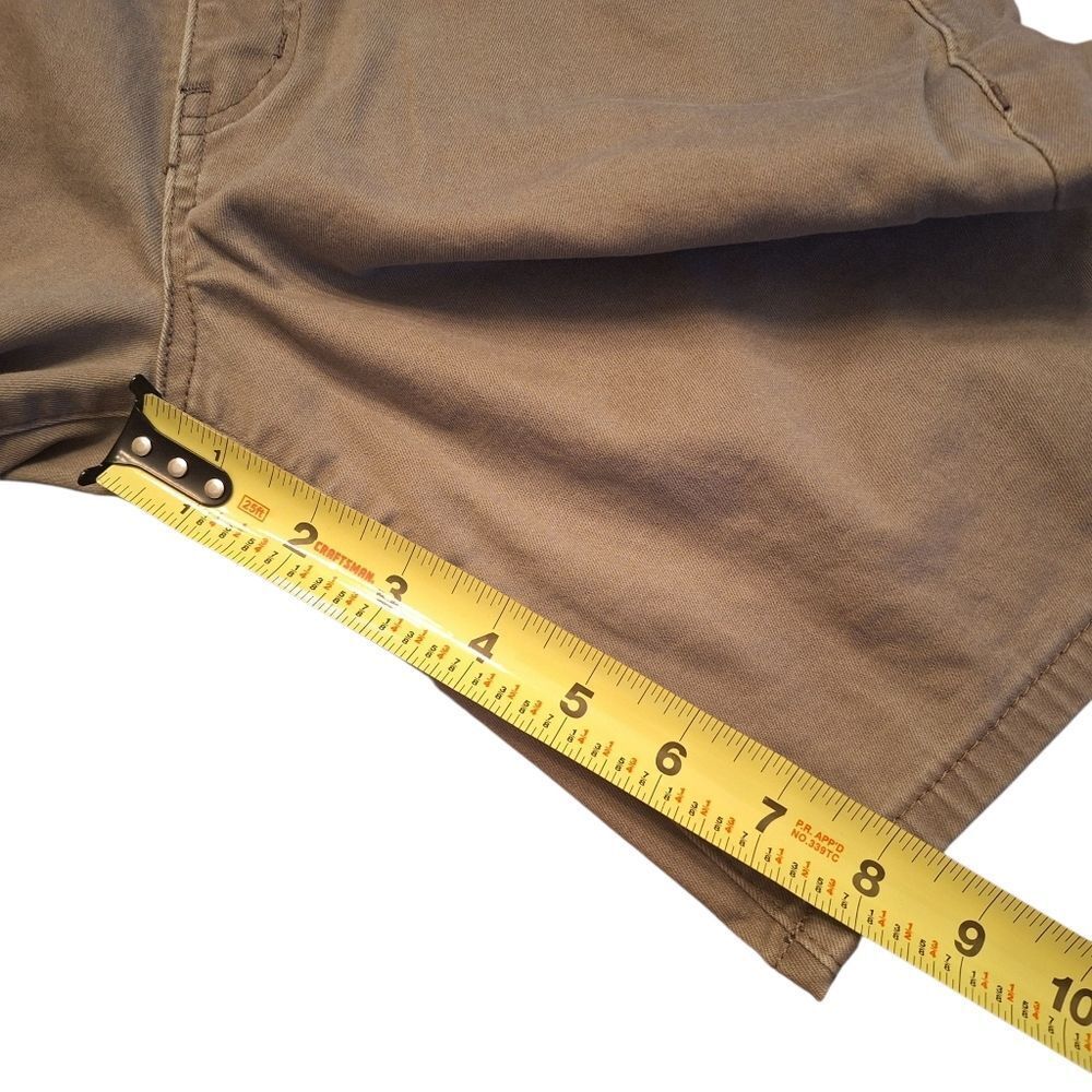 Democracy Ab Technology Modest TAN Jean Bermuda Shorts Women's 4 Stretch Denim - Picture 7 of 11